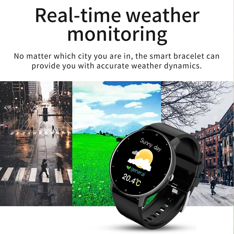 Montre connectée LIGE 2025 pour hommes et femmes, étanche, avec moniteur de fréquence cardiaque pour xiaomi android