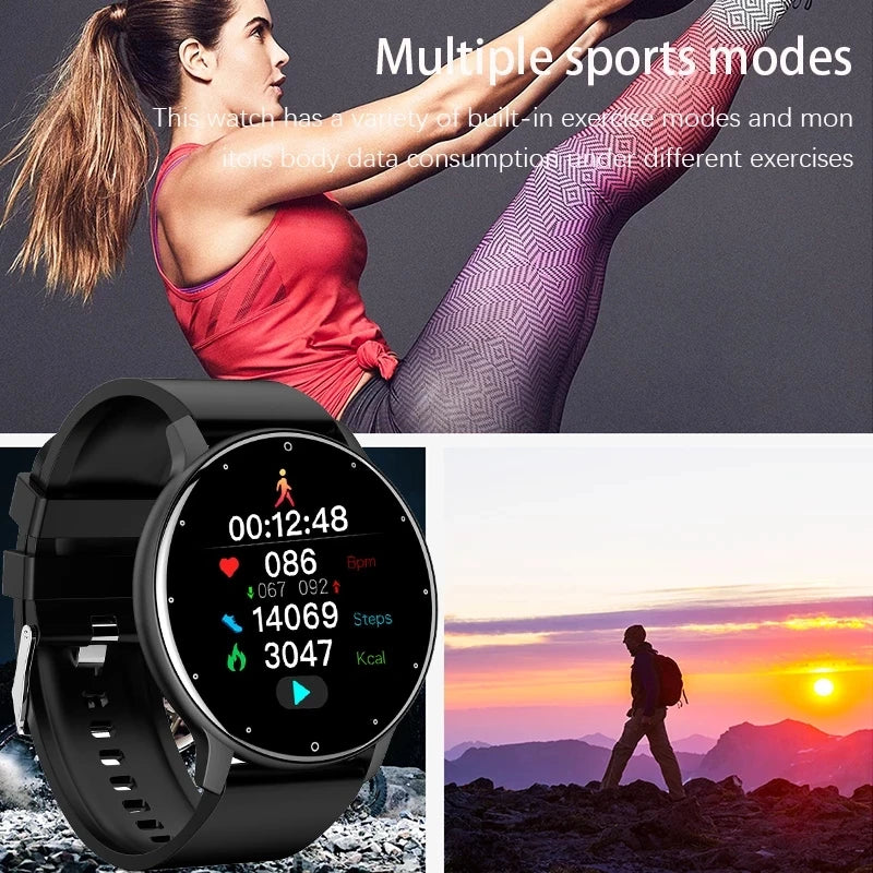 Montre connectée LIGE 2025 pour hommes et femmes, étanche, avec moniteur de fréquence cardiaque pour xiaomi android