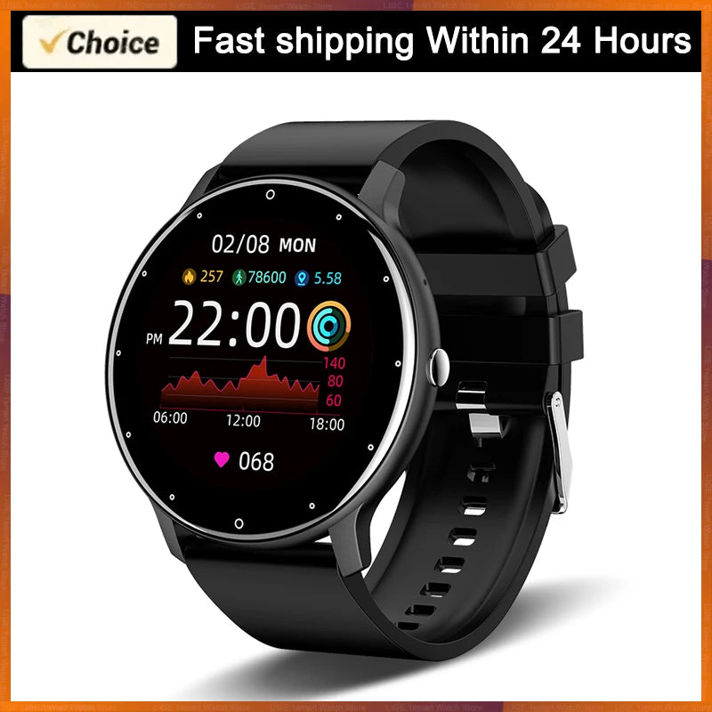 Montre connectée LIGE 2025 pour hommes et femmes, étanche, avec moniteur de fréquence cardiaque pour xiaomi android
