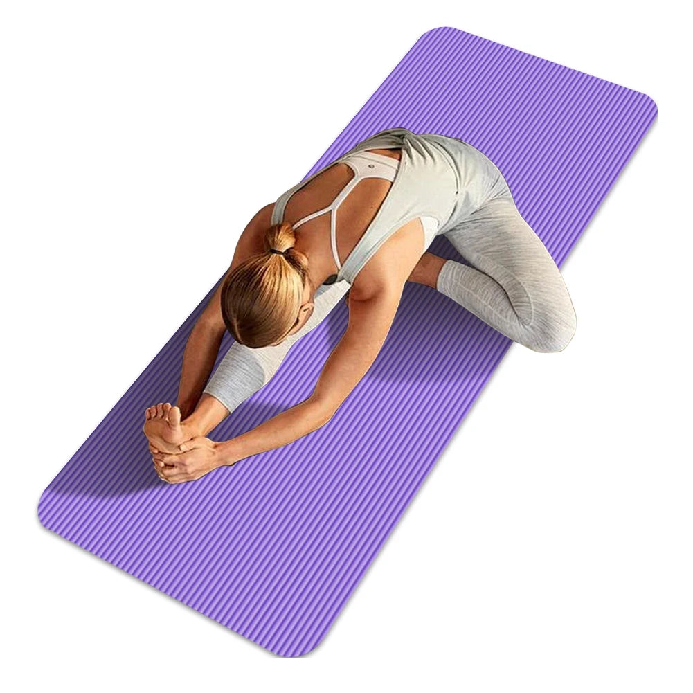Tapis de yoga et fitness antidérapant, épais multifonction 185 x 61