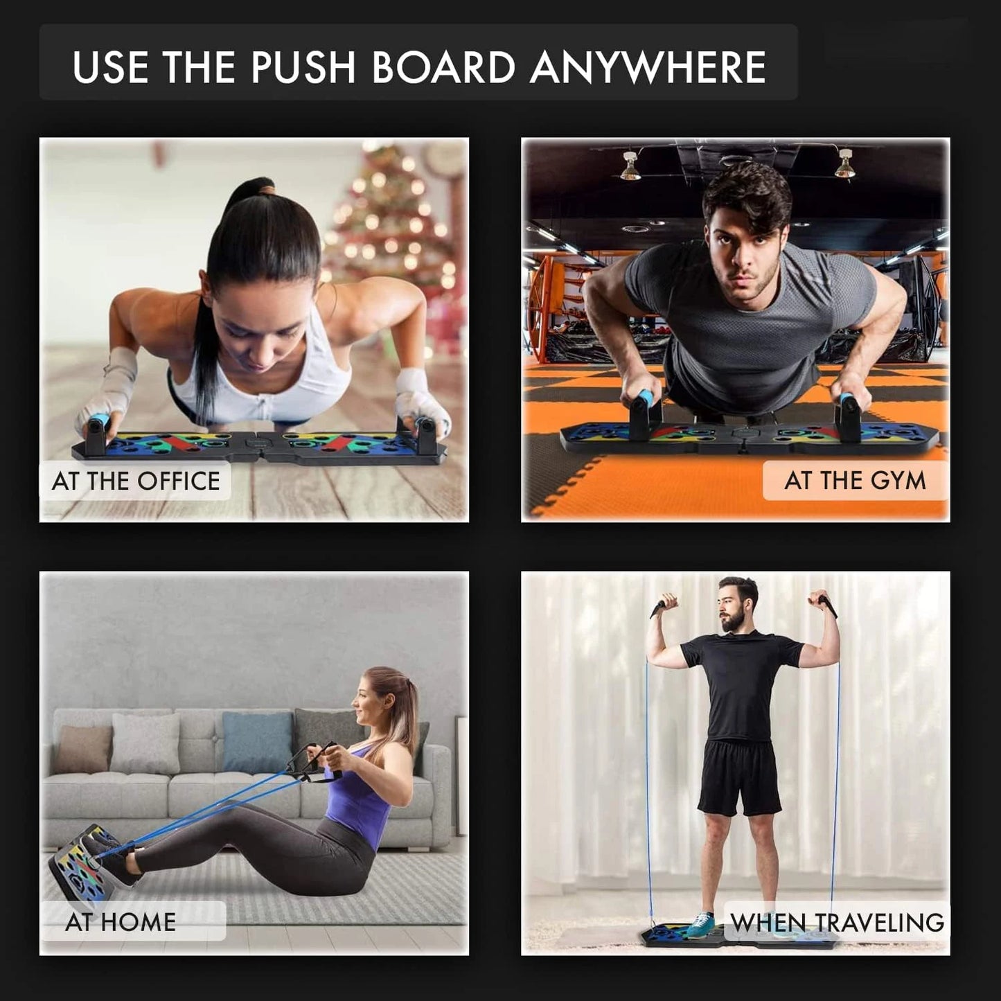 Support de planche de pompes, équipement d'exercices de musculation.