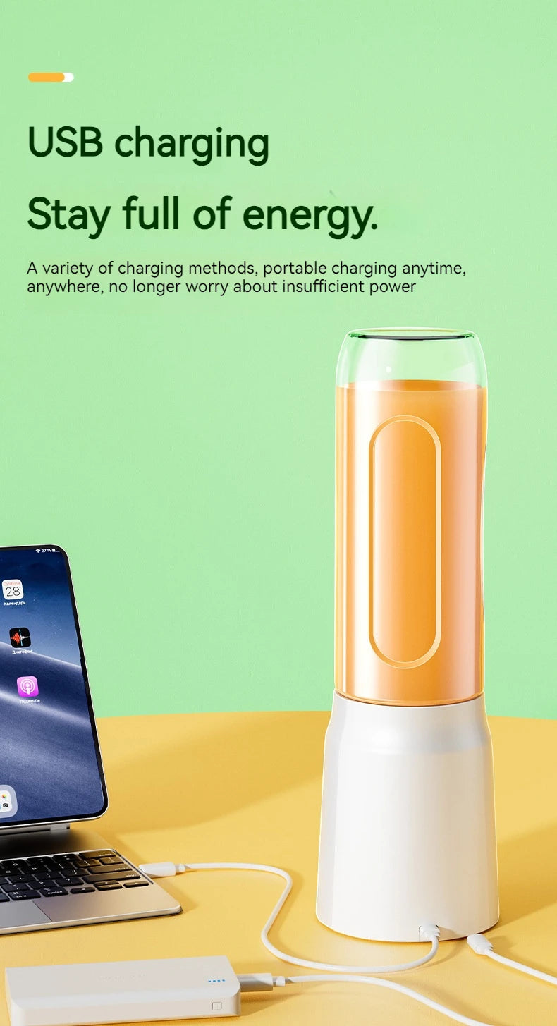 Mixeur de jus de fruits portable,l'énergie fraîche à porter de main