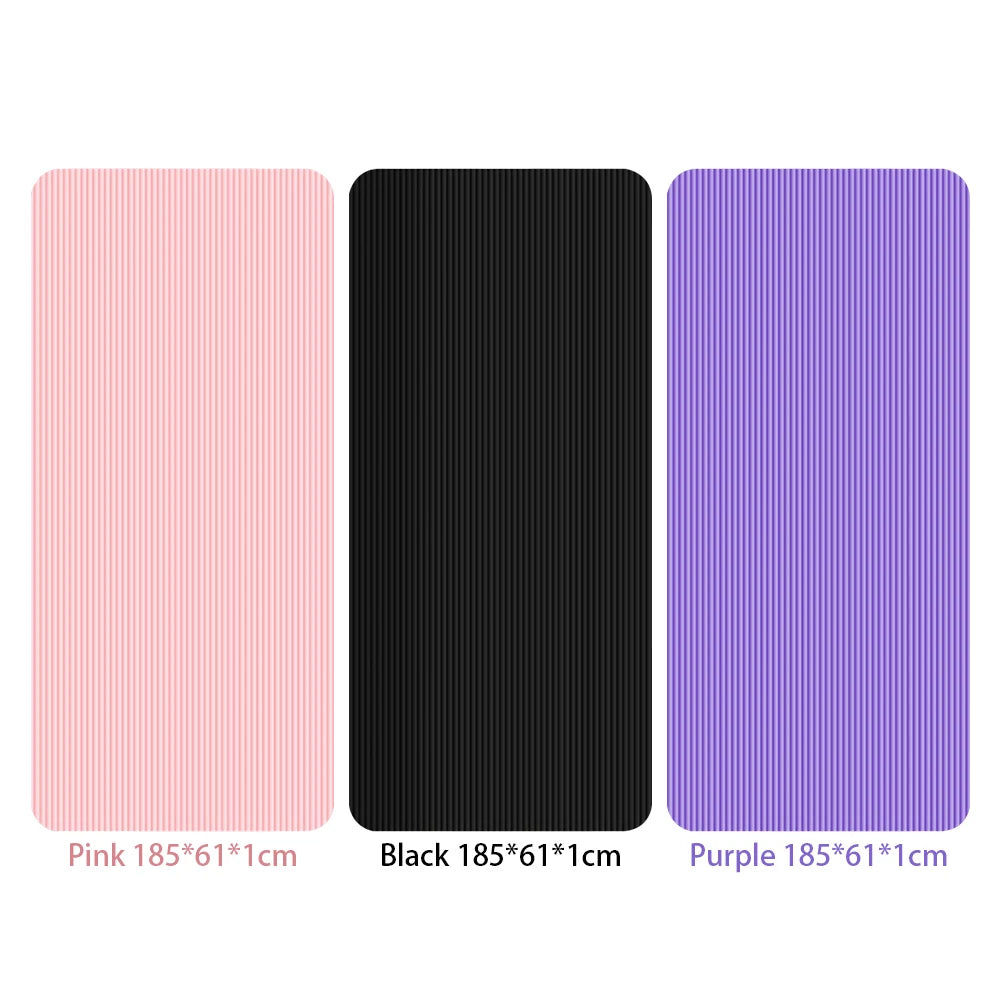 Tapis de yoga et fitness antidérapant, épais multifonction 185 x 61