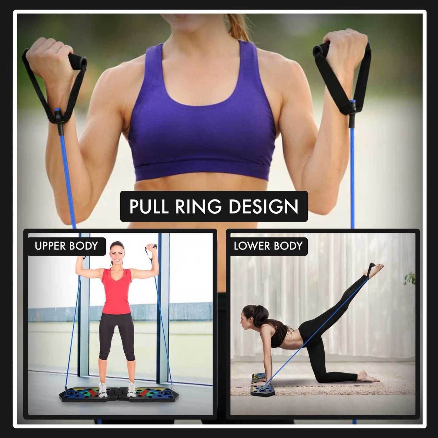Support de planche de pompes, équipement d'exercices de musculation.