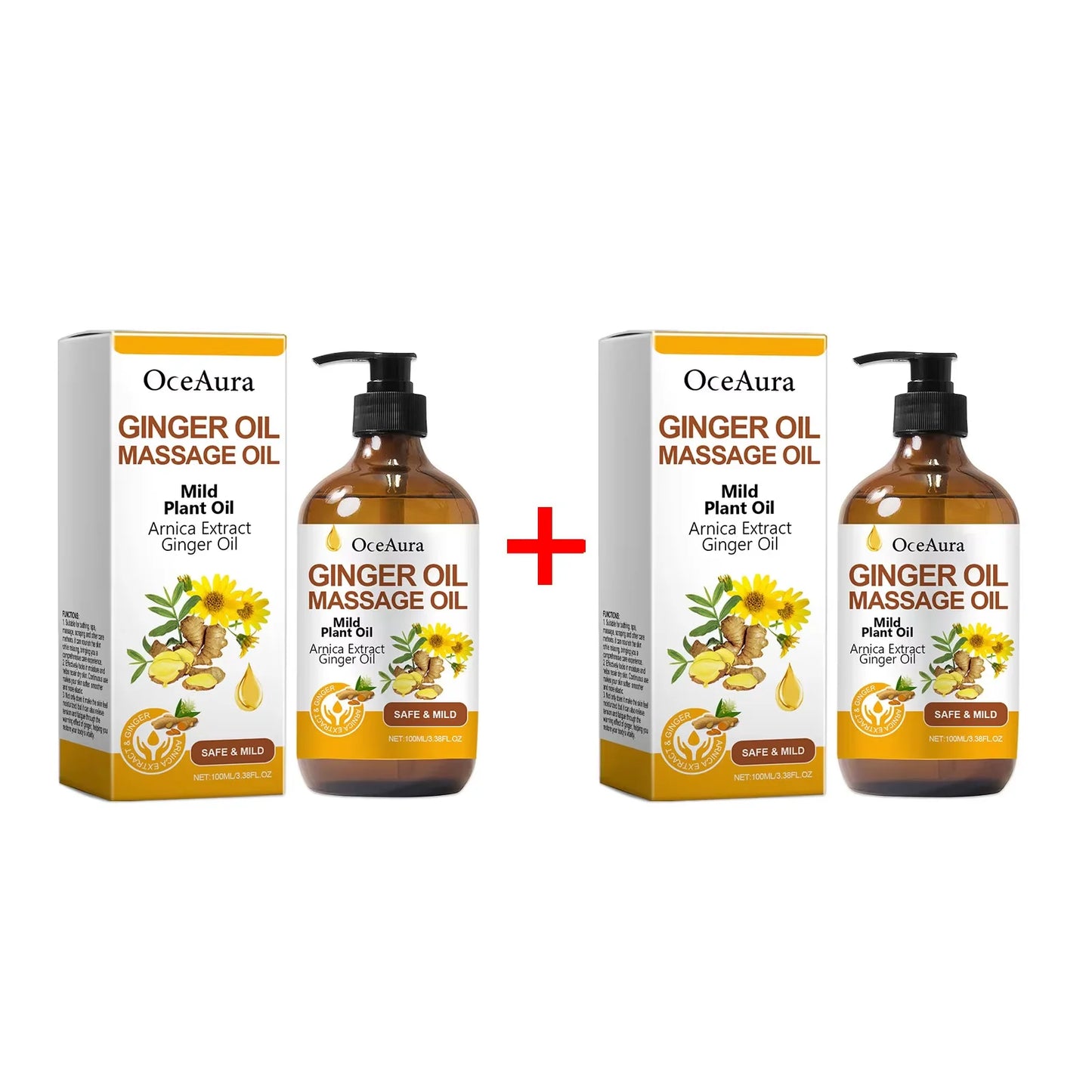 Huile essentielle relaxante pour le corps huile de massage au gingembre.