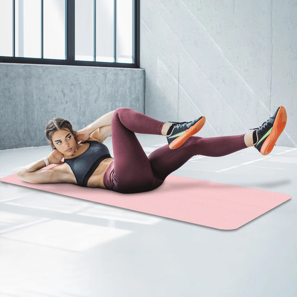 Tapis de yoga et fitness antidérapant, épais multifonction 185 x 61