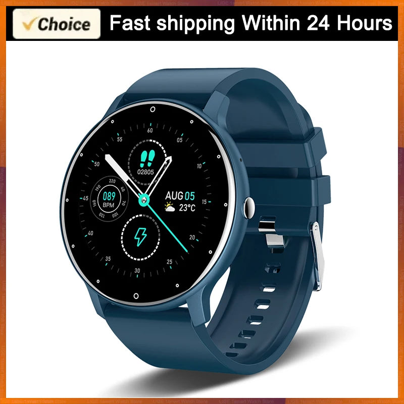 Montre connectée LIGE 2025 pour hommes et femmes, étanche, avec moniteur de fréquence cardiaque pour xiaomi android