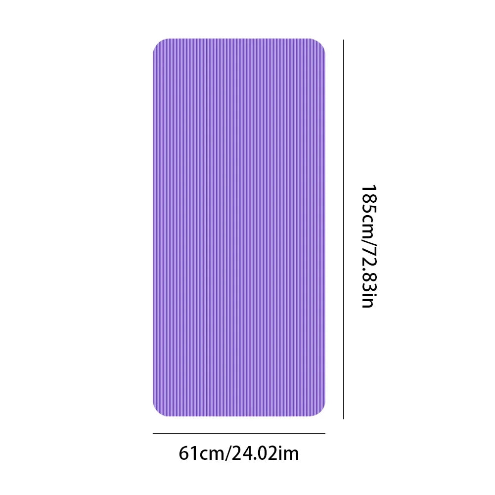 Tapis de yoga et fitness antidérapant, épais multifonction 185 x 61