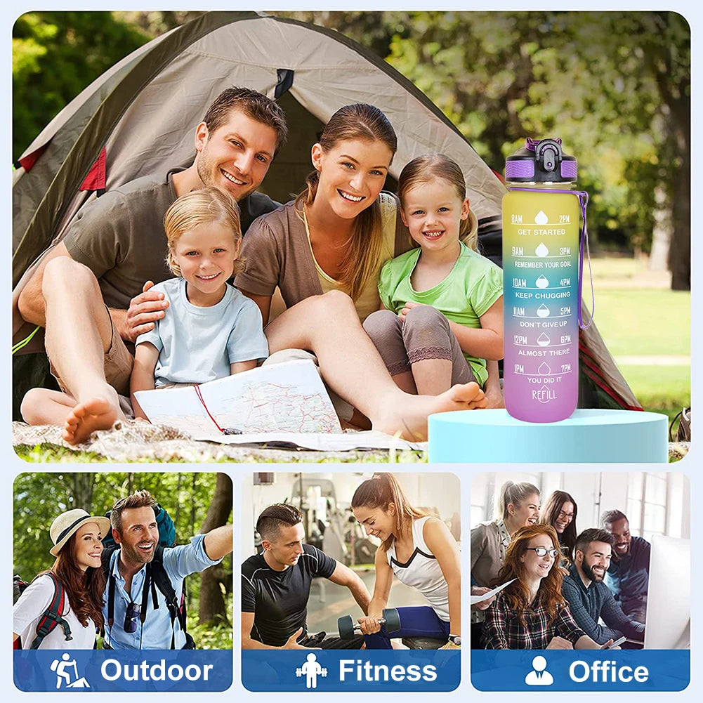 Gourde 1 L, idéale pour les activités en plein air, sport, les voyages, ...