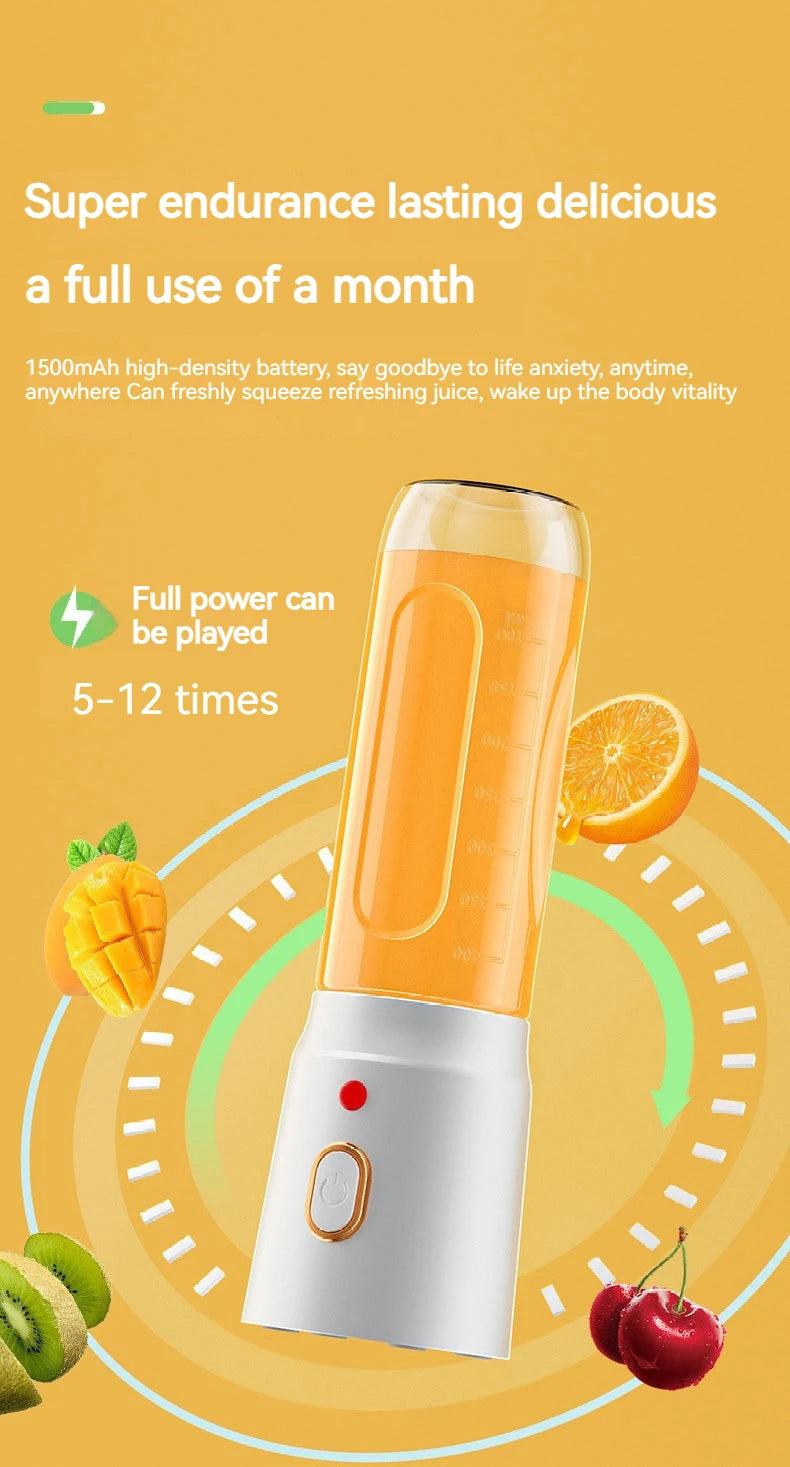 Mixeur de jus de fruits portable,l'énergie fraîche à porter de main