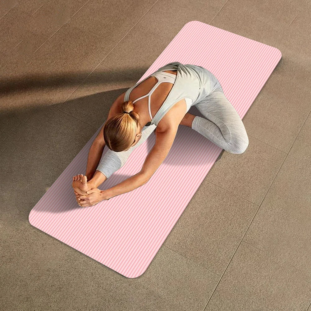 Tapis de yoga et fitness antidérapant, épais multifonction 185 x 61