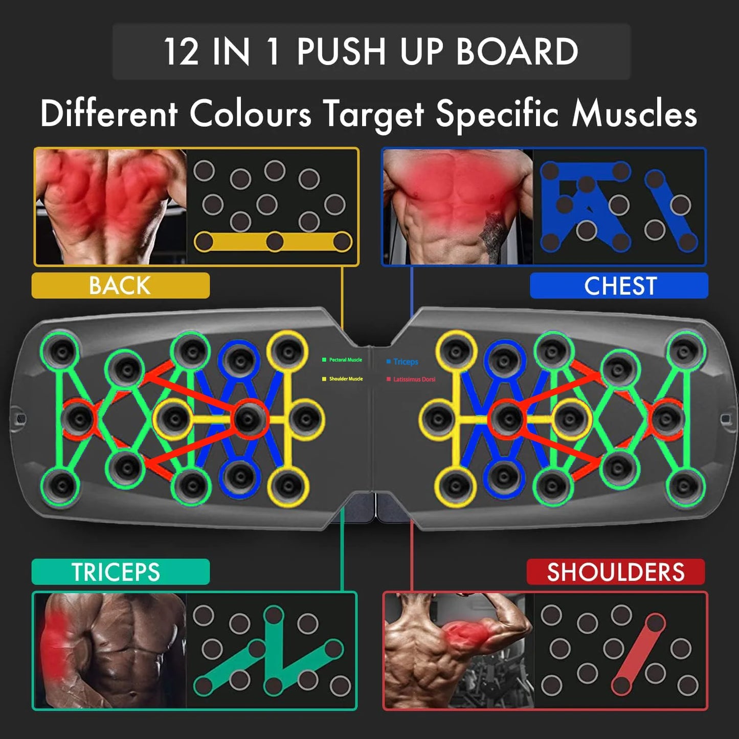 Support de planche de pompes, équipement d'exercices de musculation.