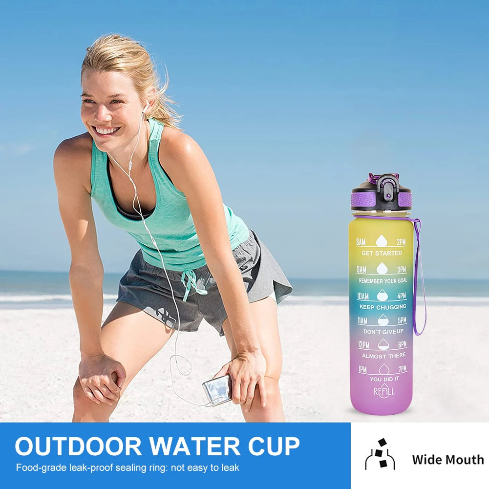 Gourde 1 L, idéale pour les activités en plein air, sport, les voyages, ...