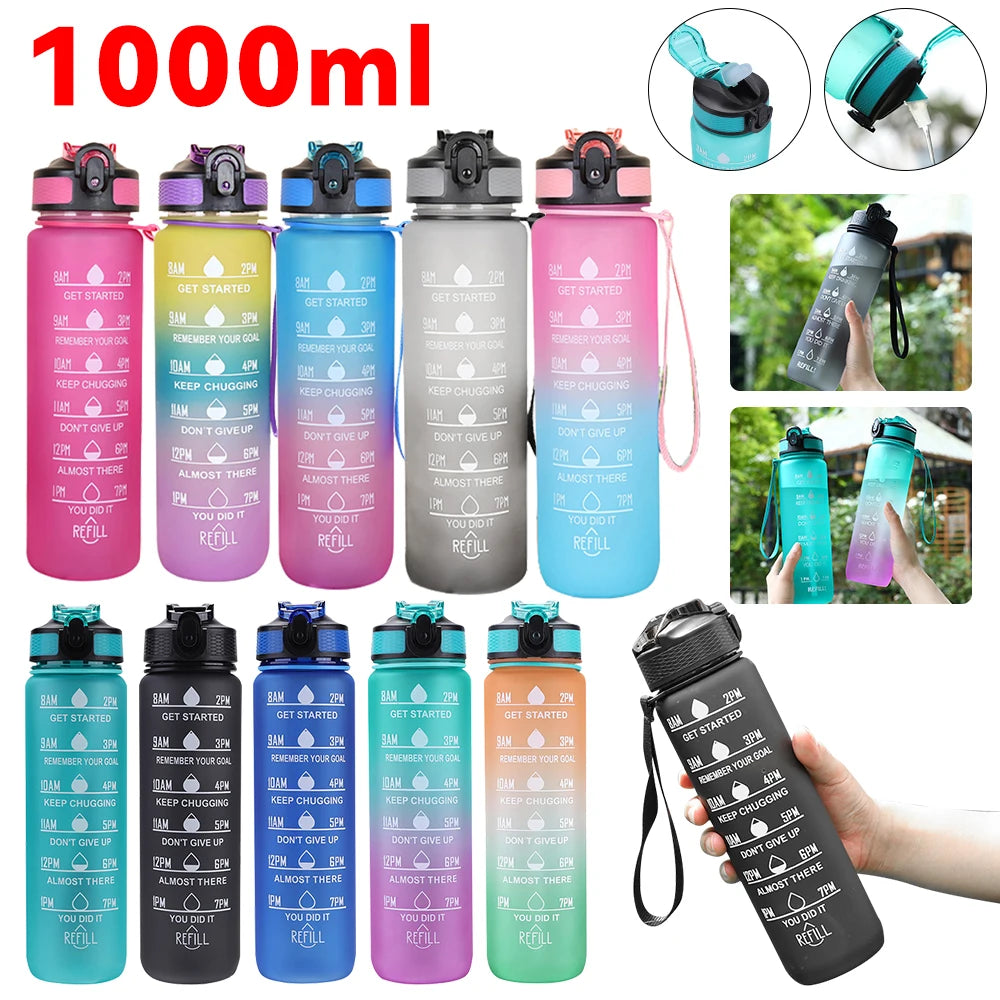 Gourde 1 L, idéale pour les activités en plein air, sport, les voyages, ...