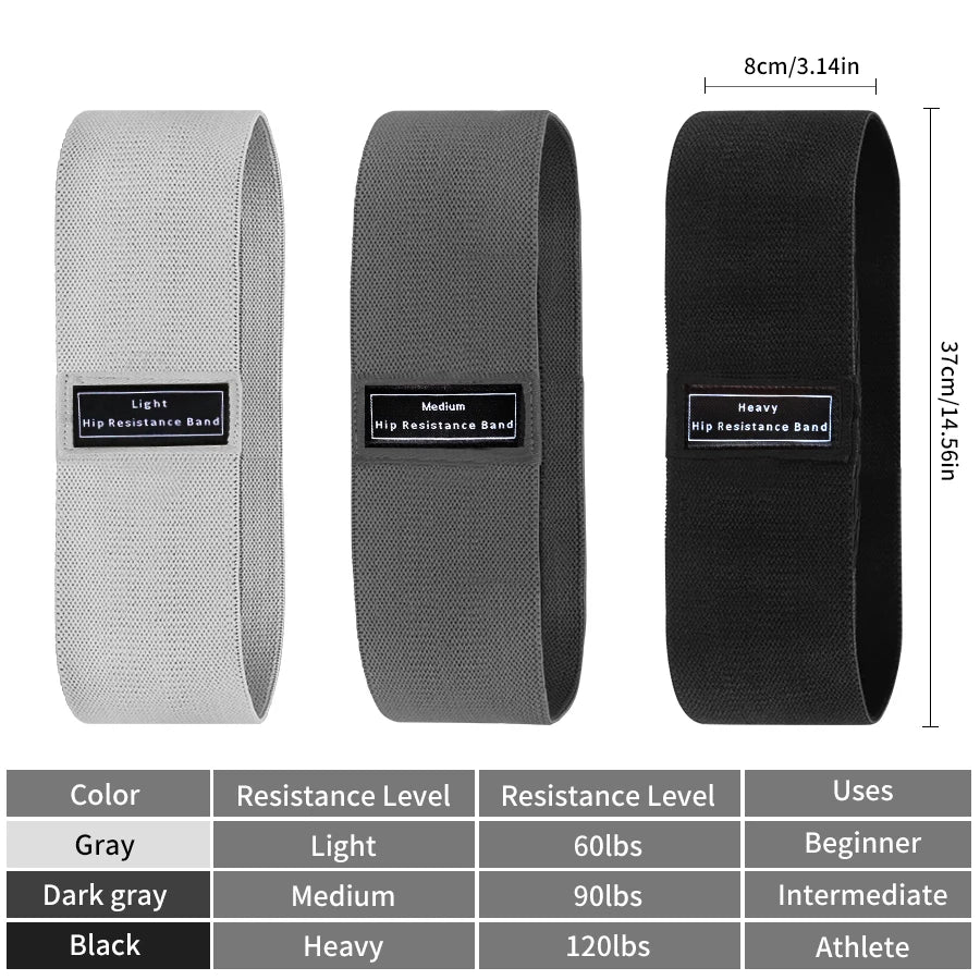 Bande élastiques en tissu pour fessiers cuisses