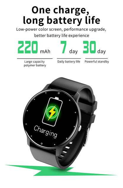 Montre connectée LIGE 2025 pour hommes et femmes, étanche, avec moniteur de fréquence cardiaque pour xiaomi android