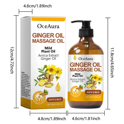Huile essentielle relaxante pour le corps huile de massage au gingembre.