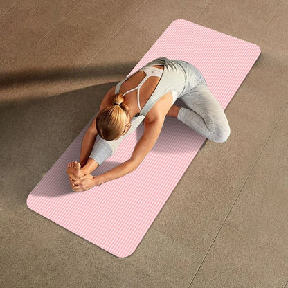 Tapis de yoga et fitness antidérapant, épais multifonction 185 x 61