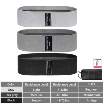 Bande élastiques en tissu pour fessiers cuisses