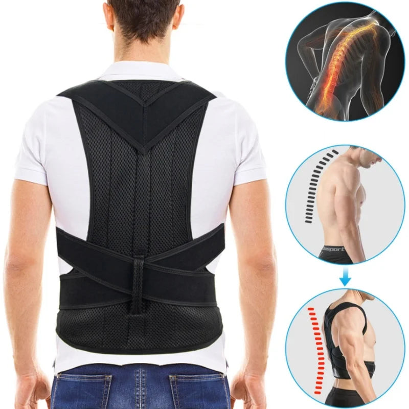 Correcteur de posture dorsale réglable