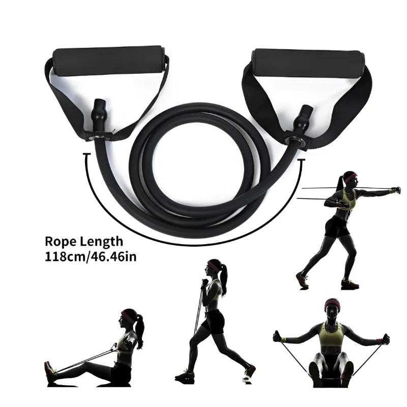 5 niveaux d'élastiques de résistances pour entrainement de fitness