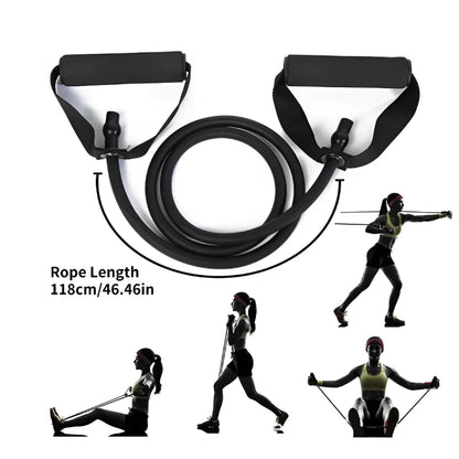 5 niveaux d'élastiques de résistances pour entrainement de fitness