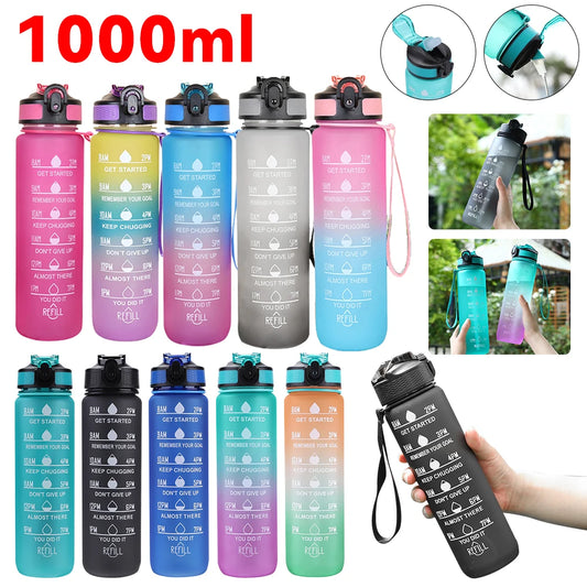 Gourde 1 L, idéale pour les activités en plein air, sport, les voyages, ...